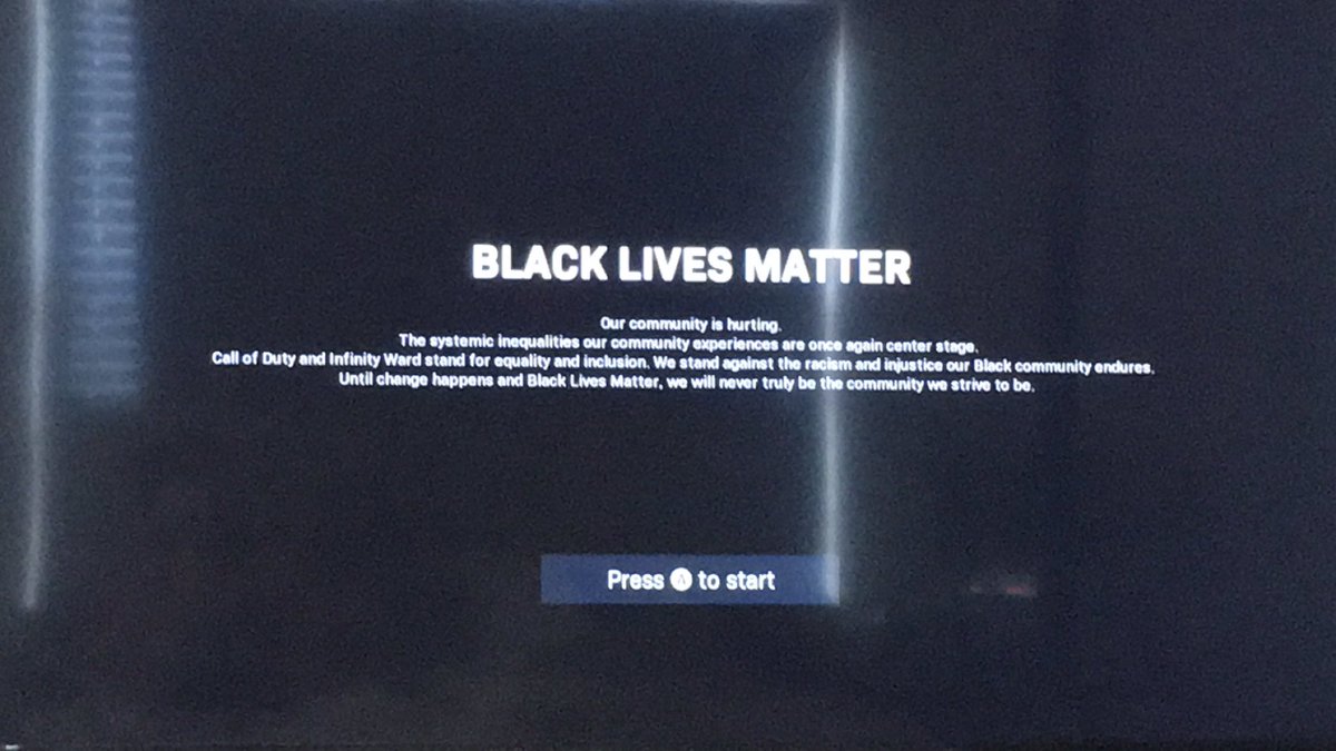 ET_Vaughn's tweet photo. S/o @InfinityWard and @CallofDuty for doing their part in an attempt to spread love and stop hate 🙏🏼 https://t.co/2RQen3QEvh
