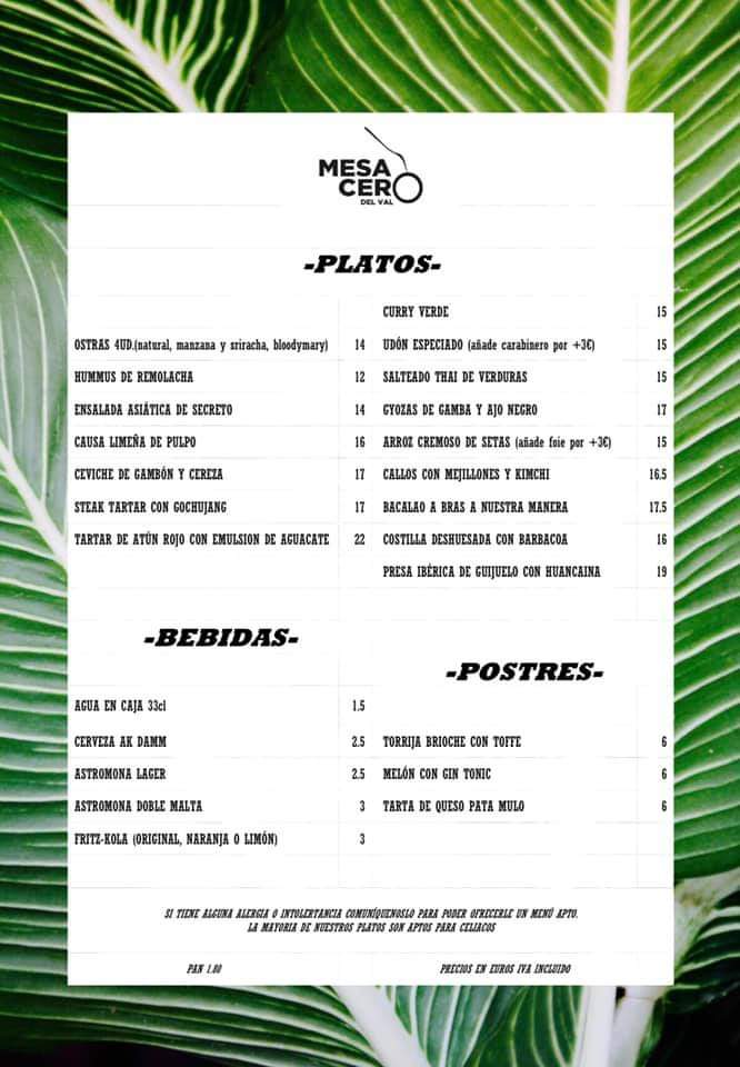 Pues hoy nos quedamos en casa pero vamos a disfrutar de la comida de los amigos de <a href="/mesa_cero/">Mesa Cero Del Val</a> 😊
Ostras, hummus, steak tartar y salteado thai el menú de la noche. 
A partir de la próxima semana ya podremos disfrutar de estos platos en el restaurante, por fin!😊👍🏻👍🏻