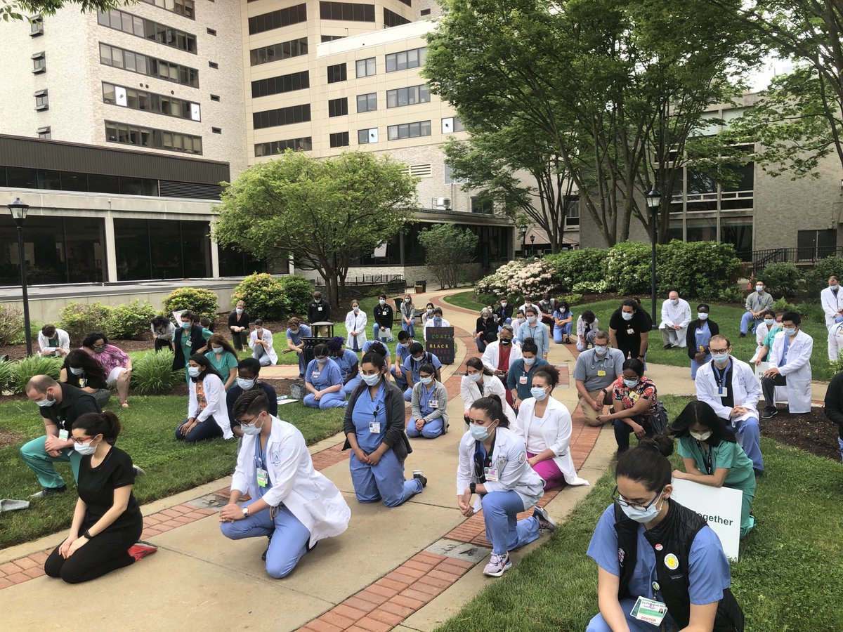 Pat Poitevien, MD MSc (@docpatteachone) on Twitter photo These are my residents, my colleagues, my allies. Pediatricians, Internists, Psychiatrists, Administrators kneeling for equity and justice for our patients and for us all. #WhiteCoatsForBlackLives #whitecoats4blacklives #BlackMedTwitter <a href="/BrownMedicine/">The Warren Alpert Medical School</a> @BrownOdma These are my residents, my colleagues, my allies. Pediatricians, Internists, Psychiatrists, Administrators kneeling for equity and justice for our patients and for us all. #WhiteCoatsForBlackLives #whitecoats4blacklives #BlackMedTwitter <a href="/BrownMedicine/">The Warren Alpert Medical School</a> @BrownOdma