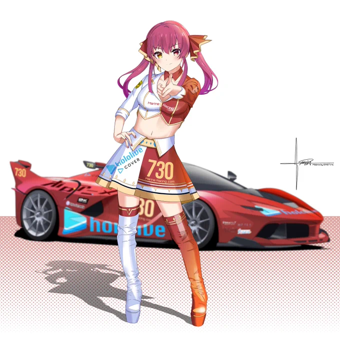 描いてみたシリーズ⑤
マリン船長?‍☠️がサーキット?の支配を狙っているようです…
と妄想して描きました?
マリンレーシングあったらいいなぁ…
#マリンのお宝 
