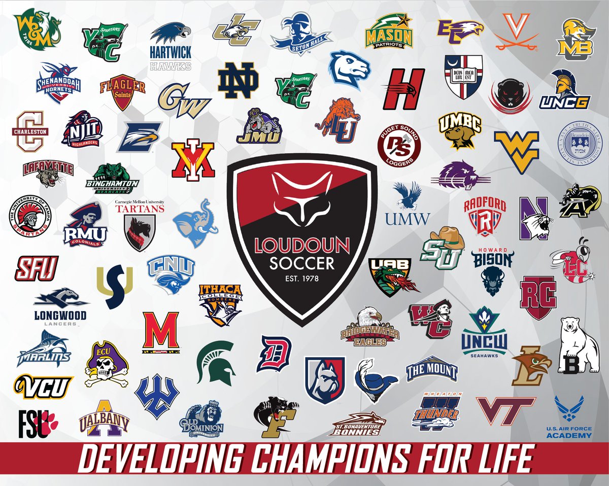 We are so proud that our travel program paves the way for our athletes to be recruited to some of the nation's best colleges and universities to be champions for life - on and off the field! 

Travel registration is now open at loudounsoccer.com #RepTheRed