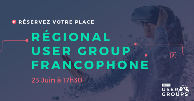 ChrisShernaman's tweet photo. Vous êtes invités à la première édition du Virtual Francophone #AlteryxUserGroup le 23 Juin à 17h30. Nous vous présenterons les nouveautés de la communauté française et des conseils sur la préparation aux certifications ! #TogetherWeSolve https://t.co/ZSyEfBWE7w https://t.co/wYJNZAobnu