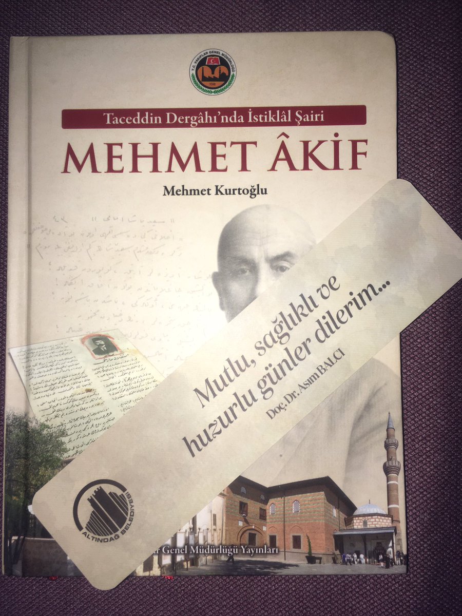 Bugün kapımıza kadar gelen kitap  <a href="/altindagbel/">Altındağ Belediyesi</a> ve Başkanı <a href="/asimbalci/">Prof. Dr. Asım Balcı</a> tarafından hediye edildi. Bu ince düşünce için minnettarız. Bize de okumak düşer.