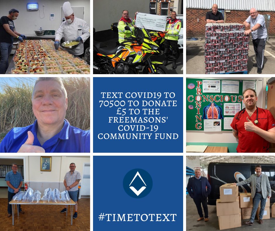 UGLE_GrandLodge's tweet image. We’re excited to announce that the Freemasons’ Covid-19 Community Fund has now reached £750,000!

What a fantastic achievement 👏

Let’s push on to £1 million by texting COVID19 to 70500 to donate £5 📱

#Freemasons #TimetoText