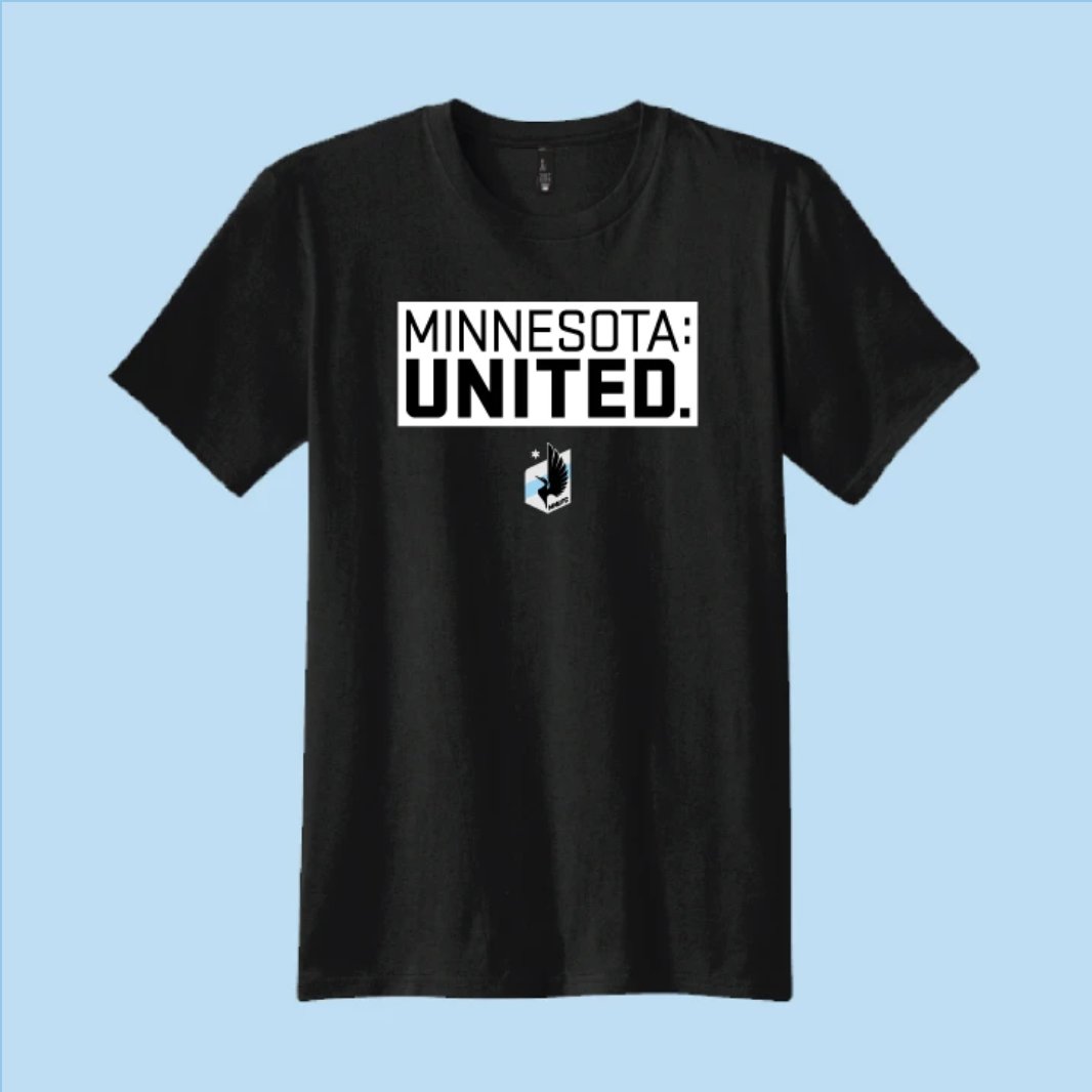 MNUFC's tweet photo. Minnesota: United.

100% of the profits from the sale of this shirt will benefit the Midway United Fund. 

Get yours » https://t.co/6kji9uidiY https://t.co/xcz0ipG4tP
