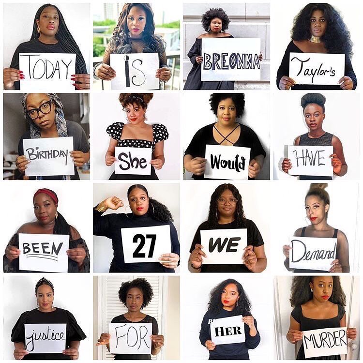 SAY HER NAME 💔 Breonna Taylor’s 27th birthday is today.  ⁣
⁣
standwithbre.com
#JusticeforBreonnaTaylor
#SayHerName⁣ 
⁣
Shared from IG: ontheqtrain