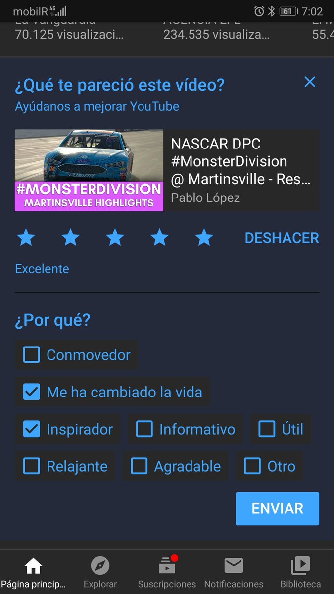 Youtube: que le parece el pulpo @GoProLopez caballero? 
Yo: me ha cambiado la vida...