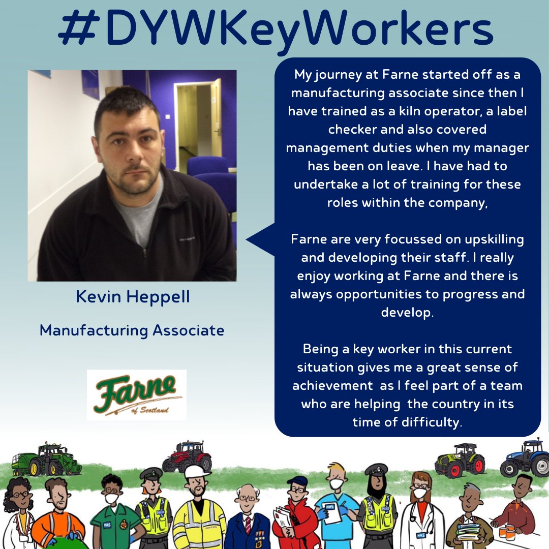 DYWBorders's tweet photo. Kevin from @farne_salmon tells us working during these times gives him a great sense of achievement π #DYWScot #DYWKeyWorkers #AJobForEverybody https://t.co/J5IZga8l42