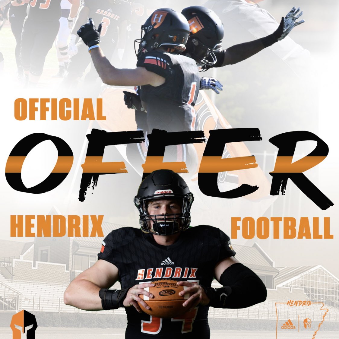 Boomin_Al's tweet photo. Blessed to Recieve an Offer From Hendrix College🧡🖤 #AGTG @CoachTeddie @HendrixFootball https://t.co/IZHwl01XNW