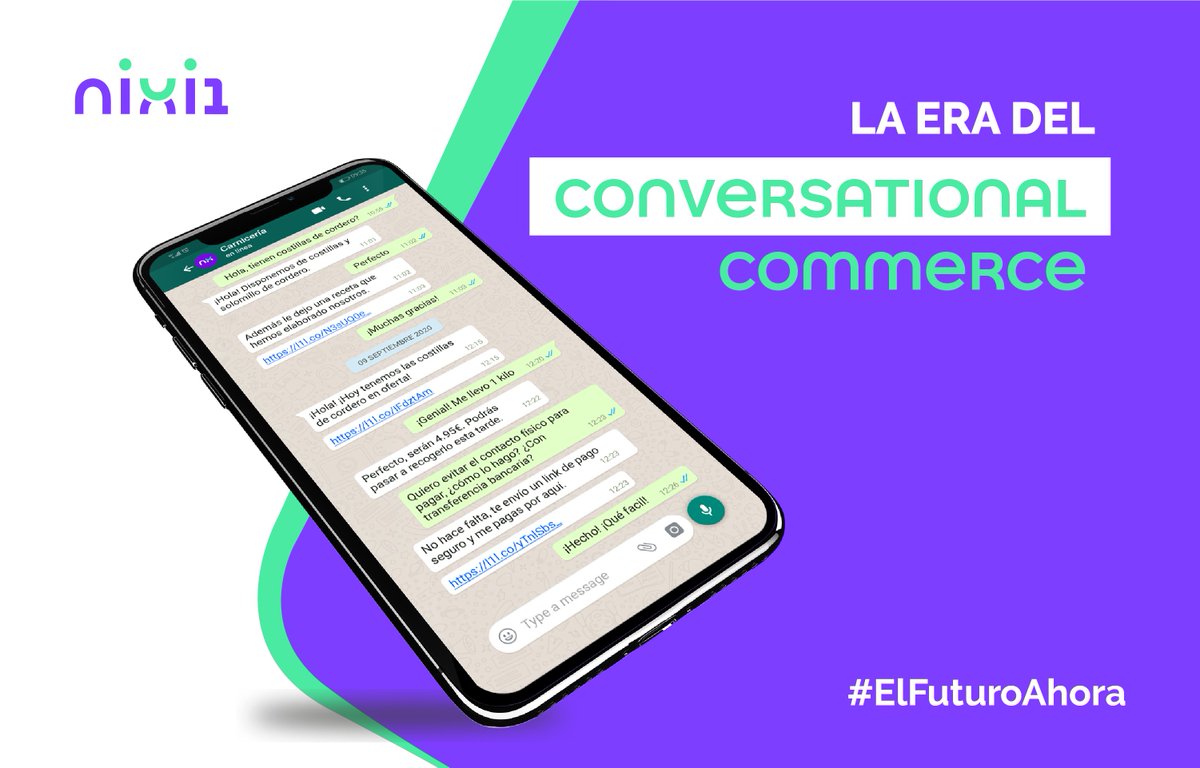 ¿Conoces el Comercio Conversacional? Digitaliza tu negocio para mejorar la relación con tus clientes y facilita tu conversión.