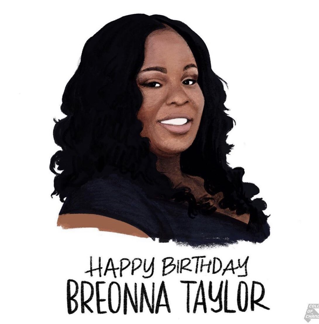 imchosenjacobs's tweet photo. Breonna Taylor would have been 27 yr old today. Let’s honor her by getting #justiceforbreonnataylor 
I included ways that u can help in this post &amp; bio RIParadise. Praying for her family🙏🏾
#breonnataylor  
#sayhername
#blacklivesmatter #LoveLearnChange #LoveConquersAll 
🖤🤍🤎�� https://t.co/bdaUH7DCn5