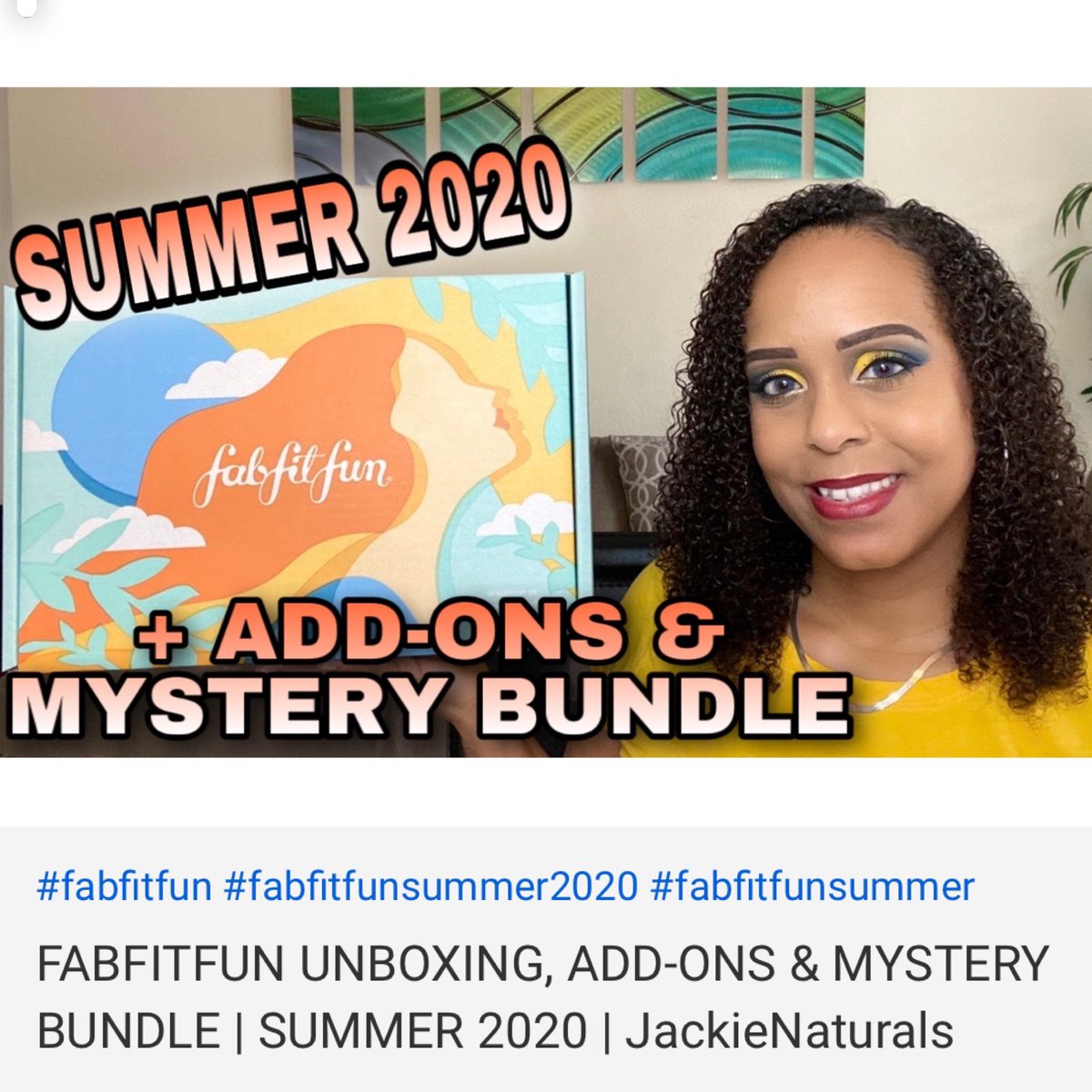 JackieNaturals's tweet image. 🚨NEW VIDEO🚨 SUMMER 2020 FABFITFUN UNBOXING, ADD-ONS &amp;amp; MYSTERY BUNDLE IS ON MY CHANNEL NOW! Go check it out youtu.be/9xHlhgSyXng 😘@fabfitfun
#fabfitfun #fabfitfunsummerbox #fabfitfunbox #fabfitfunsummer2020 #fabfitfunsummerbox2020 #summer2020 #summerfabfitfun #jackienaturals