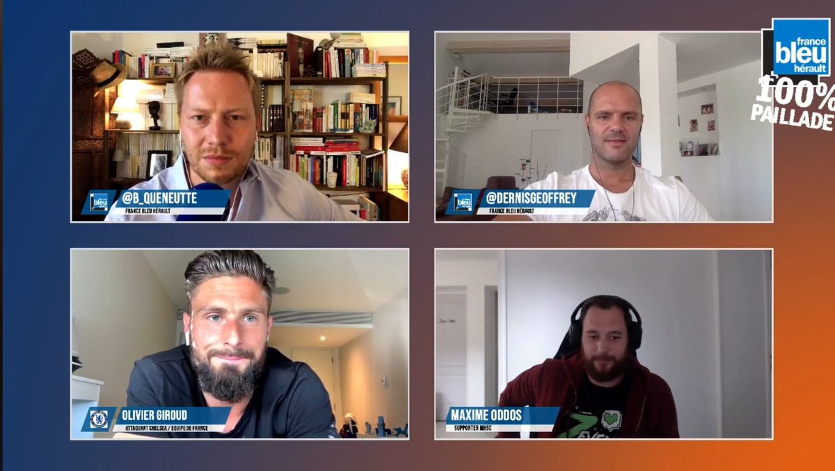 iciherault's tweet photo. Un magnifique 100% Paillade avec @_OlivierGiroud_ en Facebook Live : sincérité, émotion &amp; sourire, pr évoquer #Montpellier, #Chelsea, les Bleus, son parcours &amp; ses envies

Avec @B_Queneutte &amp; @dernisgeoffrey

🗣⚽️💥 A revoir ici : https://t.co/54s5YWgNkj #FBport #MHSC #TeamMHSC https://t.co/3RoliCD2dw