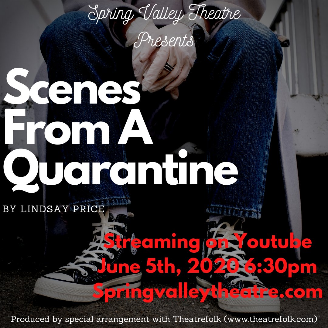 The community is invited to watch @GrizzliesSvhs Theatre virtual production of 'Scenes from a Quarantine,' tonight at 6:30 p.m. The students have been working hard for the past two weeks preparing this light-hearted show for all the world to see at youtube.com/channel/UC0YYw…