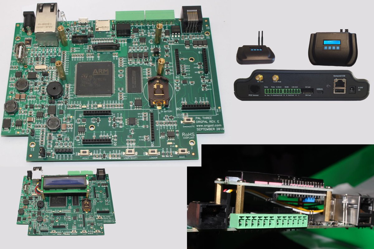 nanoFramework's tweet photo. New @nanoFramework reference target: PALTHREE from 
@OrgPal. Based on @ST_World #STM32F769 packed with 16MB QSPI Flash, 8MB SPI Flash, RJ45 Ethernet, micro USB, SDCard, expansion connectors, LCD, DSI LCD connector, RS 485/Modbus port and a lot more. https://t.co/YP7IaL8MwO https://t.co/Yp7KgMT3et