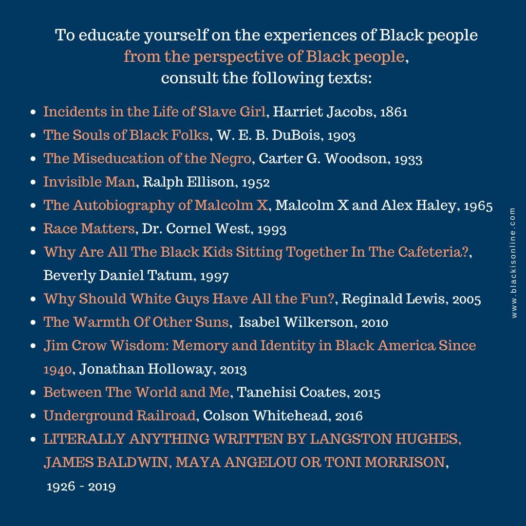 BLACKISONLINE's tweet image. Some suggested reading material to help you understand.