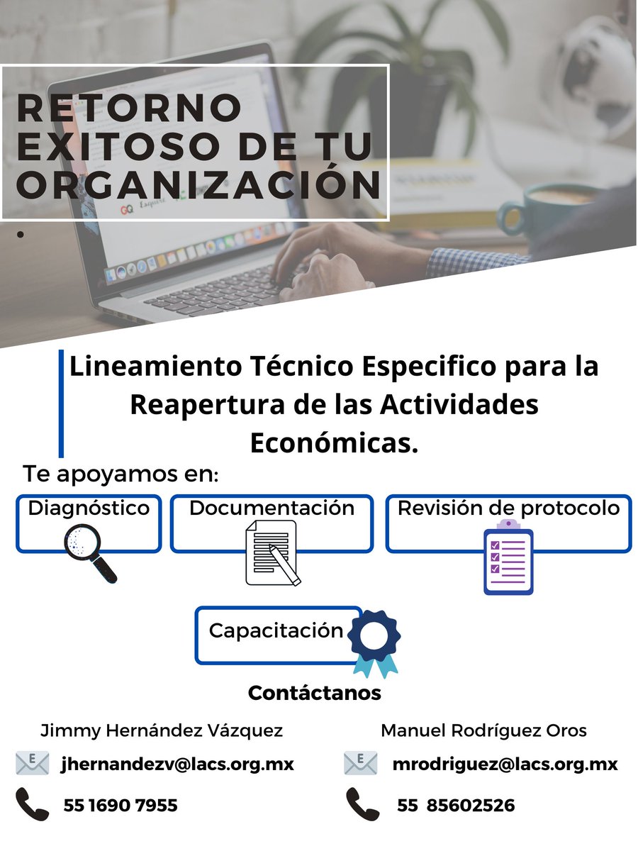 SystemsLatin's tweet image. ¿Tu empresa o negocio se encuentran preparados para la nueva normalidad laboral?
Te apoyamos para que tengas una apertura exitosa de tu negocio, implementando los lineamientos técnicos de seguridad sanitaria en el entorno laboral acorde al giro.  
#NuevaNormalidad #COVID19 #work