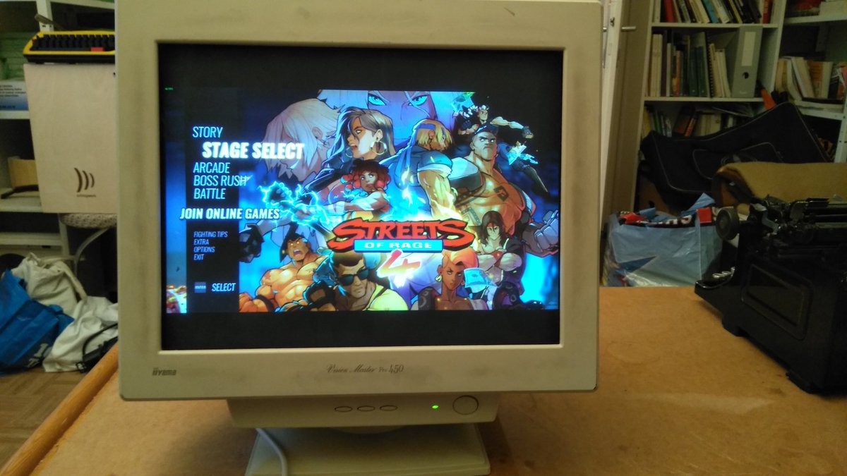 davdus_'s tweet photo. I have become the ultimate PC gamer.

(Im at my grandma's place)

#StreetsofFury #StreetsofRage4 https://t.co/t7Odwu5YUR