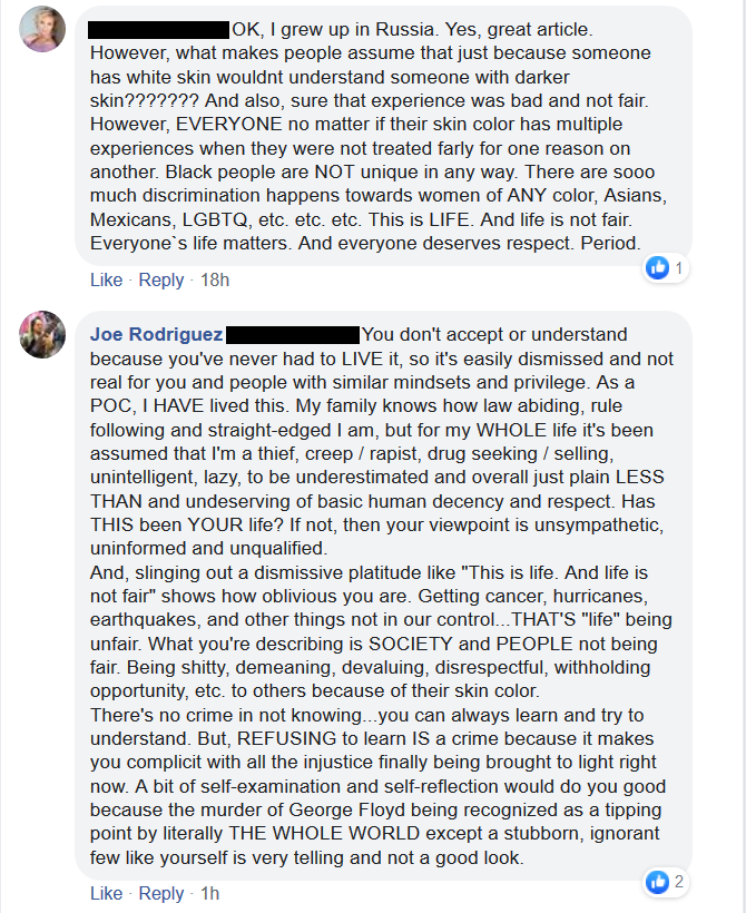 MrJoeRMusic's tweet photo. My response to someone re: this great article on #WhitePrivilege. 
If you're not a #POC, you have it. It's not a choice, it's not an opinion, and it's there whether you accept it or not. Use it for good, not evil.

https://t.co/mjiHYNm71X https://t.co/FTk1ocZP9t