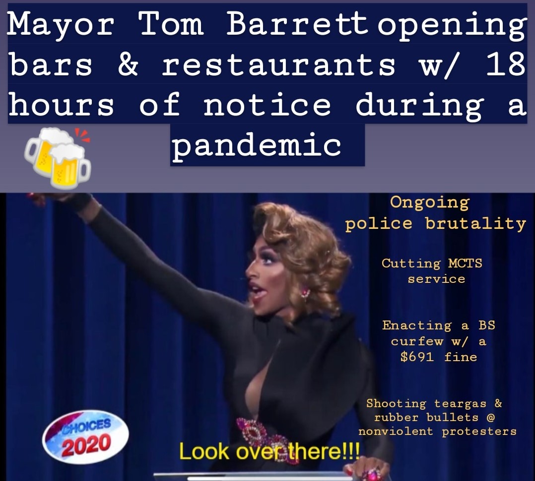 JetpackGiraffe's tweet image. #MilwaukeeProtest #milwaukeeprotests #jaidaessencehall #DragRace #milwaukee @MayorOfMKE