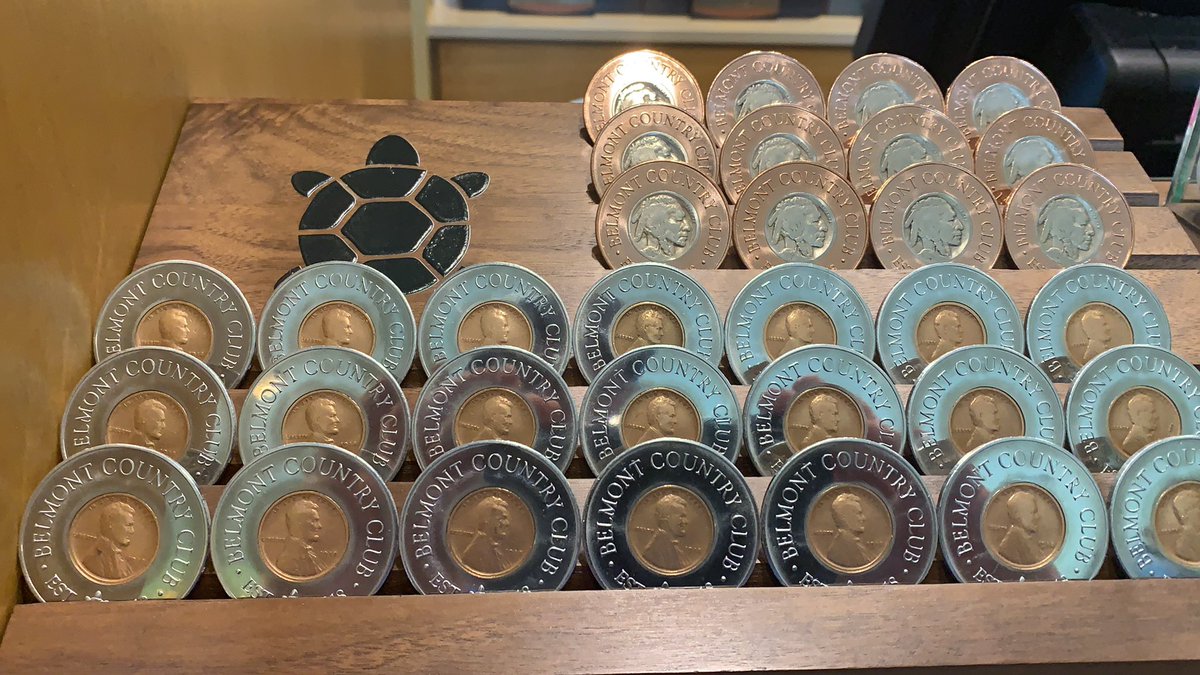 1918 BCC Copperhead penny &amp; Buffalo Nickle Ball Markers.