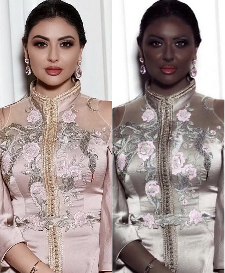 HichamTahir's tweet photo. La (pseudo) célébrité arabe #MariamHussein se permet de photoshoper sa photo pour devenir noire, et montrer son soutien au racisme que subi la communauté noire aux US. Et envoie son avocate justifier le #blackface comme un acte non raciste https://t.co/9tcJfgFImi