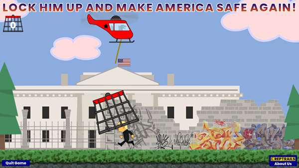 Gegen_die_AfD's tweet photo. Resistance against fascism starts where you are creative. Two days of work, and a game with a strong political message: #LockHimUp #TrumpResignNow #Antifa #AntiFascista #AntifaWorldwide #AfD #NoAfD
Game -> https://t.co/jRrbnJP0ja
@indie_inside @indie_inside #NoFascism https://t.co/gCQedjKdtC