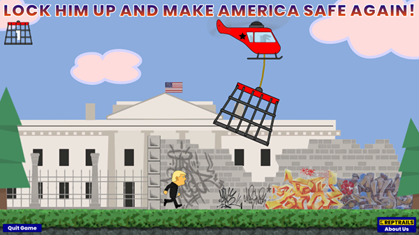 Gegen_die_AfD's tweet photo. Resistance against fascism starts where you are creative. Two days of work, and a game with a strong political message: #LockHimUp #TrumpResignNow #Antifa #AntiFascista #AntifaWorldwide #AfD #NoAfD
Game -> https://t.co/jRrbnJP0ja
@indie_inside @indie_inside #NoFascism https://t.co/gCQedjKdtC