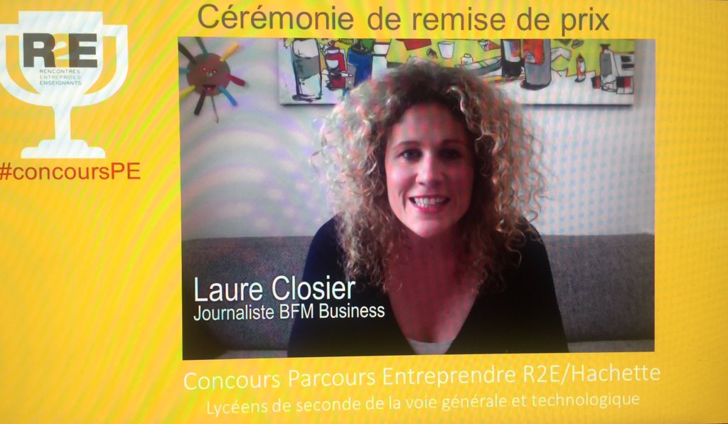 <a href="/LaureClosier/">Laure Closier</a> « Ce soir c’est une #bfmacademie version #lycéen, pour élire les projets qui ont le plus intéressé les jurys et peut-être certains verront le jour #ConcoursPE #R2E <a href="/HachetteEduc/">Hachette Education</a>   @onisep <a href="/Kangae_fr/">Kangae</a> @Educfi_BDF <a href="/letudiant/">l'Etudiant</a> <a href="/talentsdunum/">Talents du numérique</a> @syntecnumerique @IBM_france