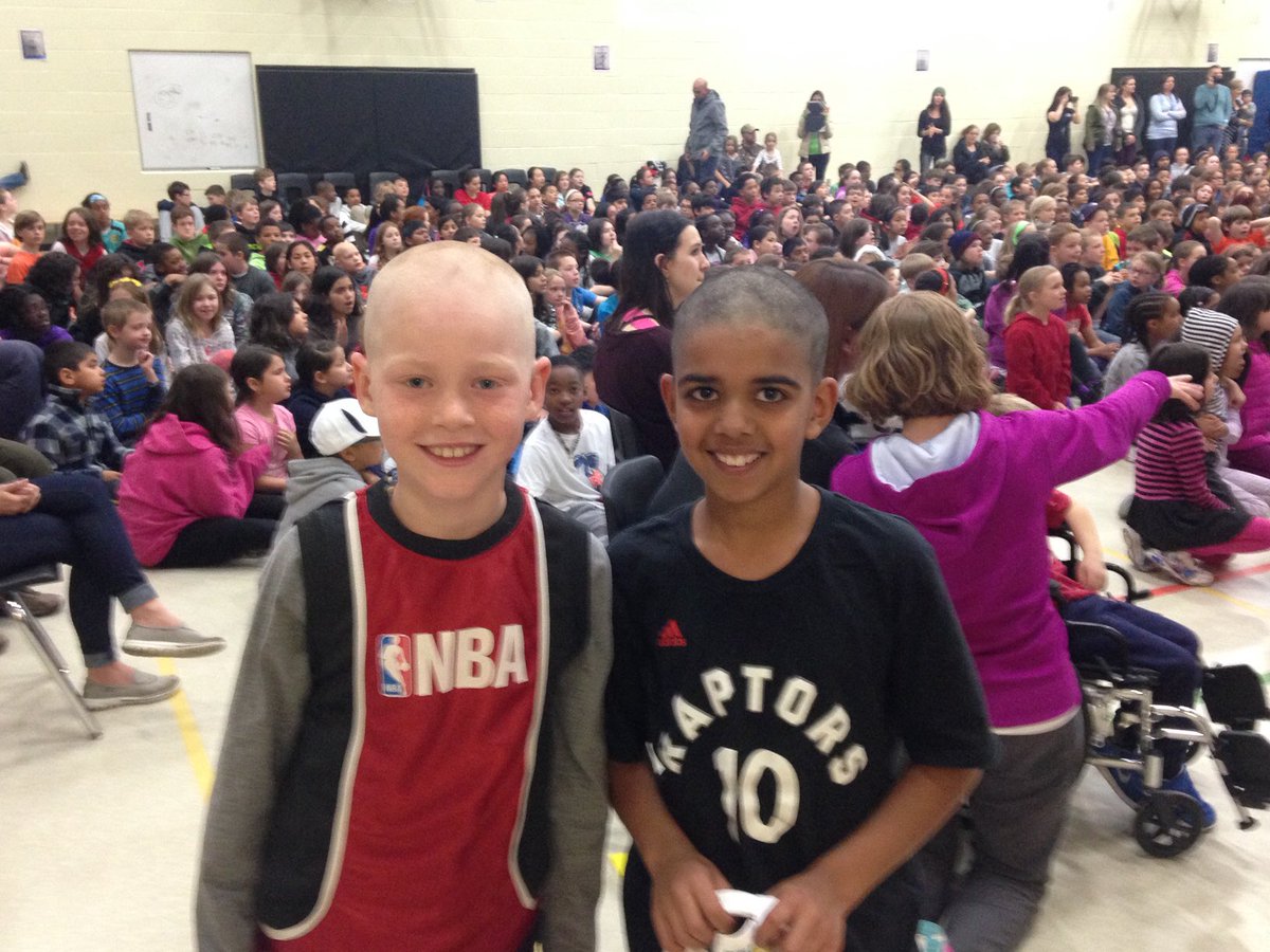Two of our students are shaving their heads again for Cops For Cancer/Pedal for Hope This Week! This is their fourth time doing it! Well done Jacob and Rohan! ⁦⁦@DurhamDSB⁩