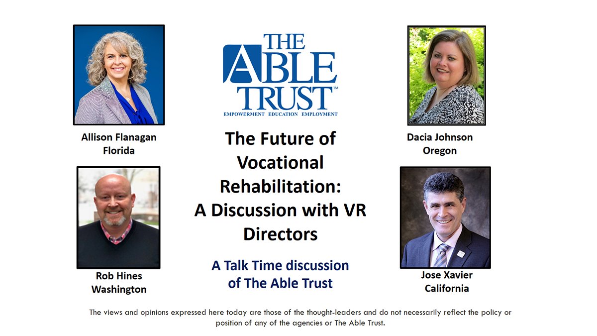 Abletrust's tweet photo. Catch the replay of The Future of VR: a discussion led by @AllFlanagan. The @abletrust can keep you up to date on #TalkTime opportunities! Visit https://t.co/PqKjoS4MCa for the replay. #FutureofWork #FloridaVR https://t.co/FJQtJK0Yoj