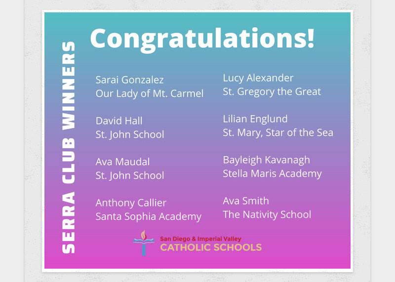 StellaMarisAcad's tweet photo. Congratulations 🎉to our eighth grade student Bayleigh Kavanaugh, who was one of the winners 🎉 of this year's diocesan-wide Serra Club Essay contest. Bayleigh is a very skilled writer and we couldn't be prouder! 🌷 #GreatJob #WeAreSoProudOfYou #AnotherGreatDayAtSMA https://t.co/Le16HXOkZZ