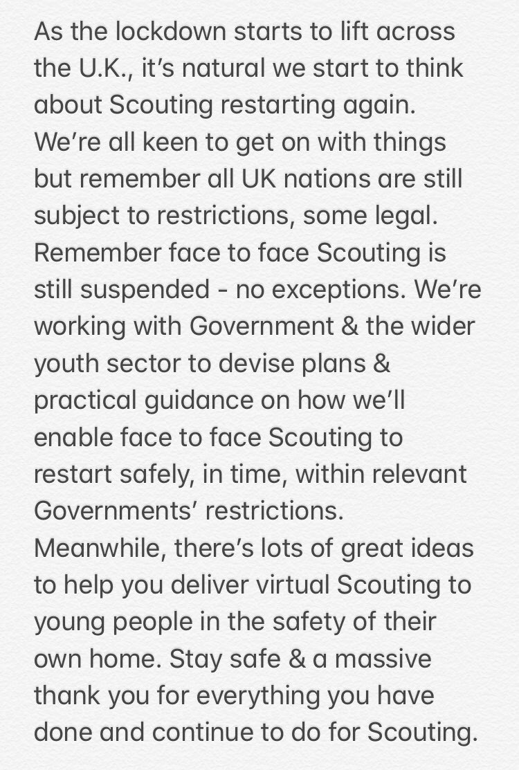 Just a little reminder for @UKScouting...