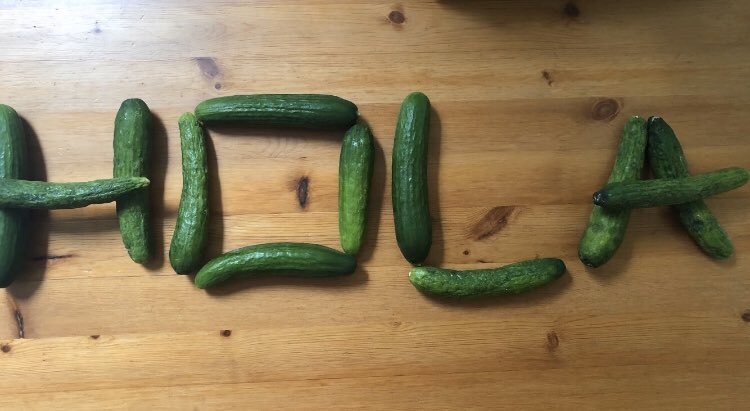 linncuriel's tweet photo. I challenged my students to spell their favorite Spanish word with random objects from home or their yards. The results were espectacular! Fantรกstico! Excelente amigos! @NMGibbs_NJ @NMBerkley_NJ #NMKNIGHT https://t.co/8Xspnf8cc0