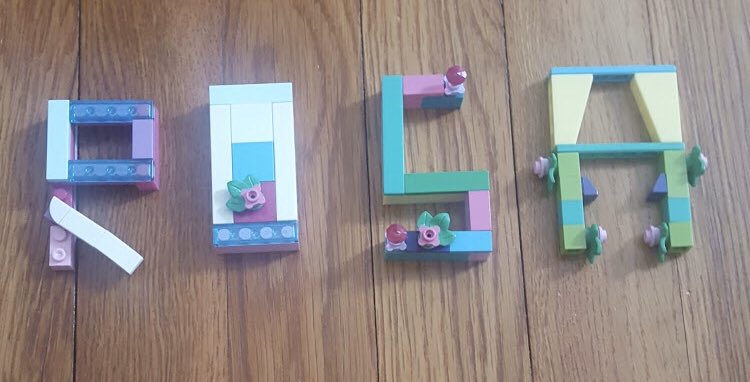 linncuriel's tweet photo. I challenged my students to spell their favorite Spanish word with random objects from home or their yards. The results were espectacular! Fantรกstico! Excelente amigos! @NMGibbs_NJ @NMBerkley_NJ #NMKNIGHT https://t.co/8Xspnf8cc0