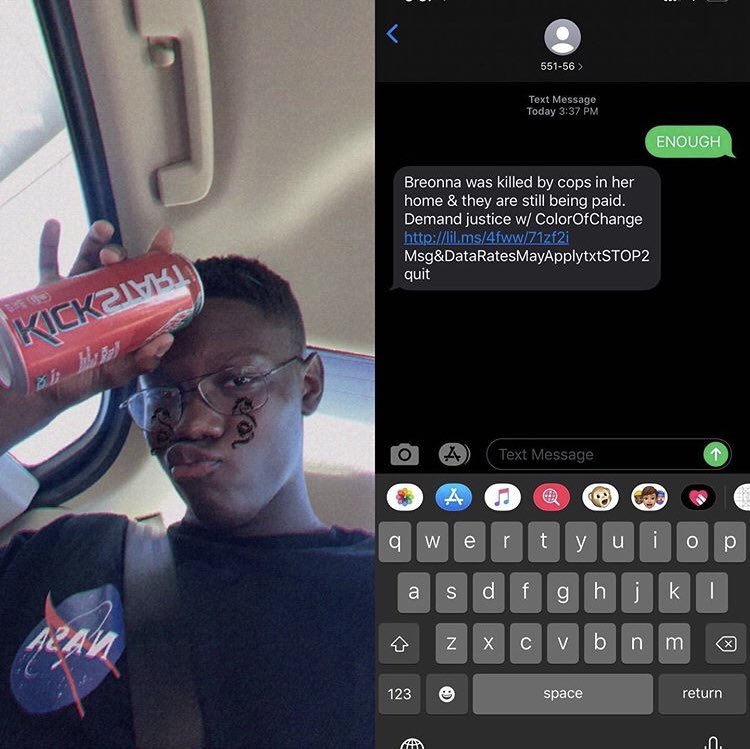 UnderModern's tweet image. Justyn McCloggan, Kali, Lindsey Harrison, and Maja Mclaren fight for Black Lives Matter from home to demonstrate their support for the movement. #blacklivesmatter