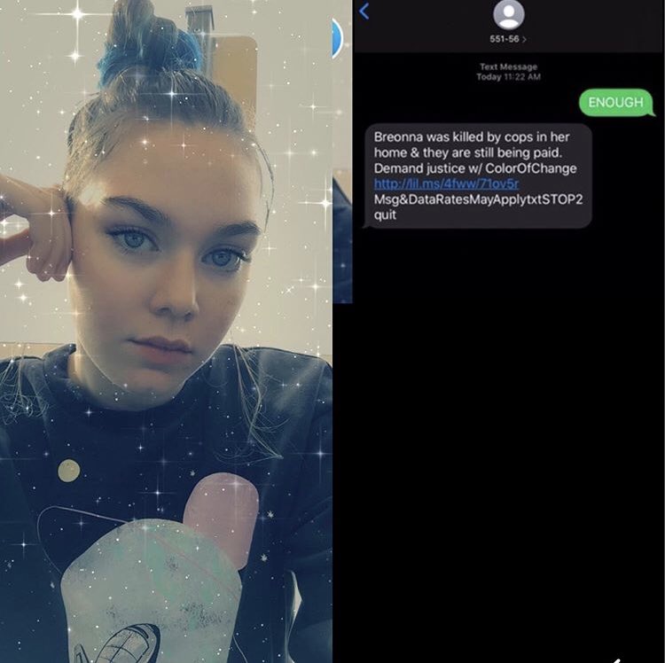 UnderModern's tweet image. Abigail Chandler, Joselyn Freeman, Aleanne Reyes, and Ainsley Reese fight for Black Lives Matter from home to demonstrate their support for the movement. #blacklivesmatter