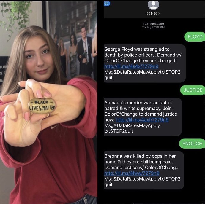 UnderModern's tweet image. Abigail Chandler, Joselyn Freeman, Aleanne Reyes, and Ainsley Reese fight for Black Lives Matter from home to demonstrate their support for the movement. #blacklivesmatter