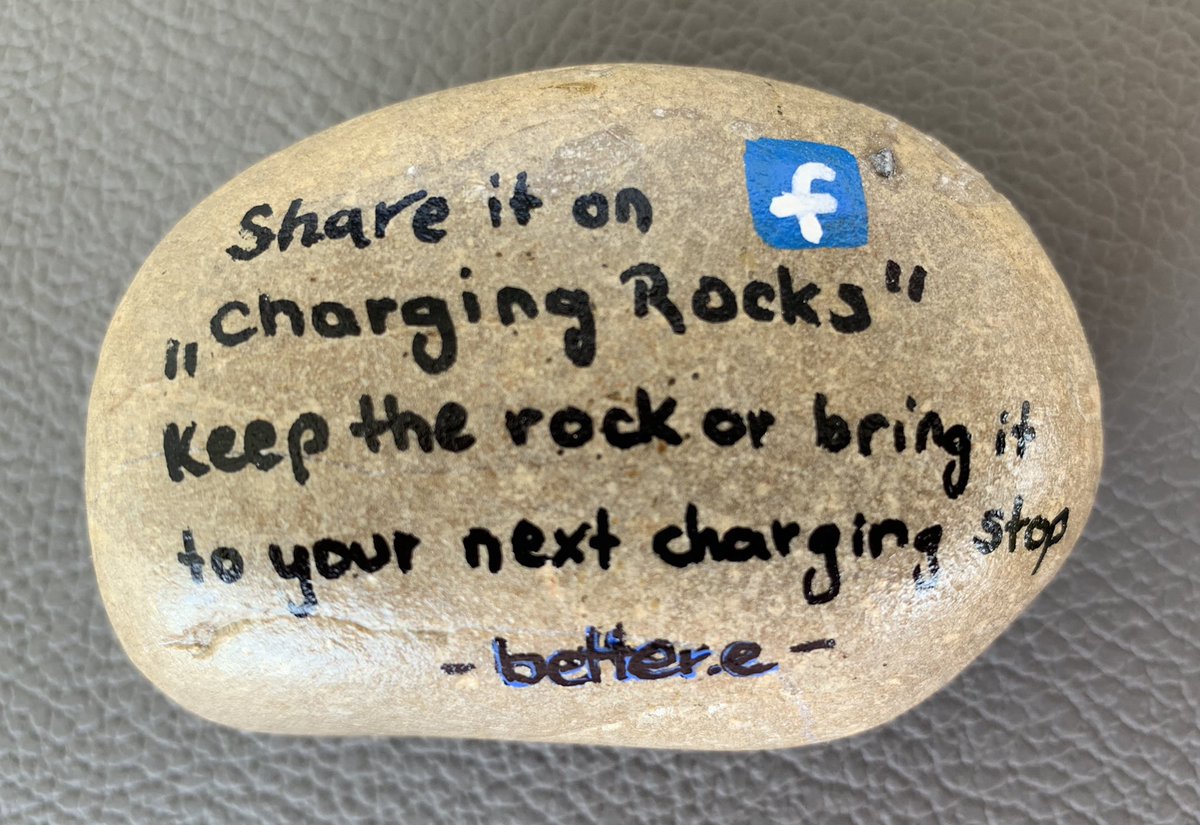 Want to create your own „Charging Rocks“? 😃👍

Be creative (#EV, #charging or #greenenergy related motifs preffered) &amp; use the hint to the Facebook group on the back of the stone to keep the movement going! #chargingrocks #rocks

facebook.com/groups/chargin…