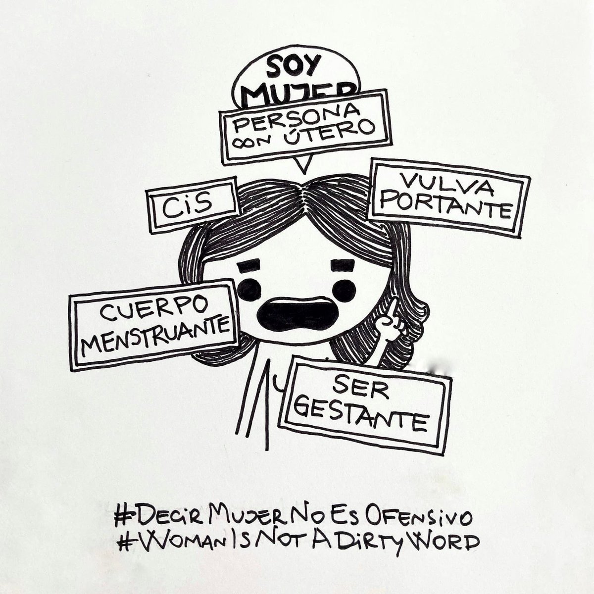 shanylandia's tweet photo. SOY MUJER
#DecirMujerNoEsOfensivo #WomenIsNotAdirtyWord https://t.co/b37wdZKRl7