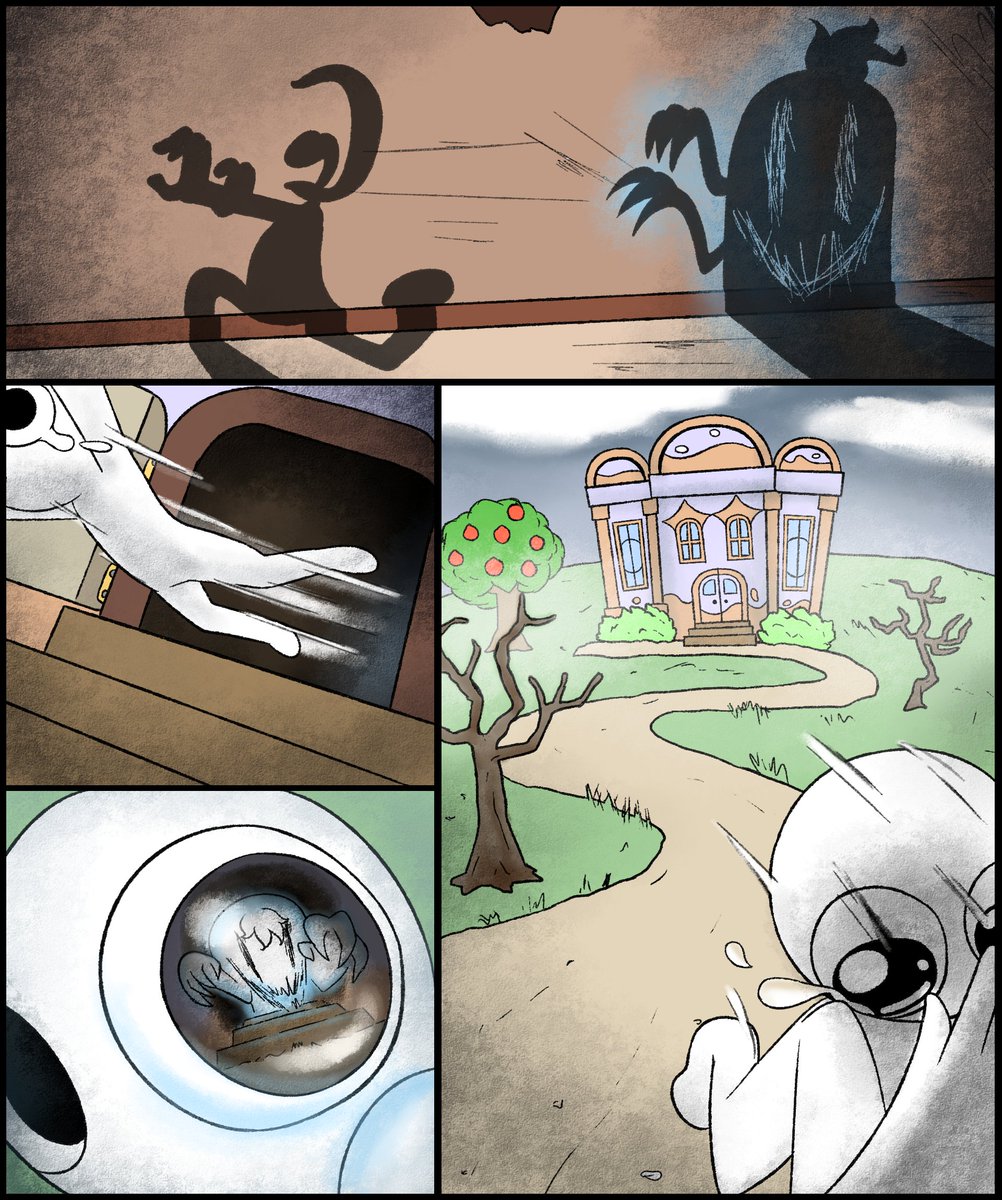 Boolia and Lumee Comic #1 
-Introduction-
a Ghost Couple that live at a Mansion to spook their visitors. 