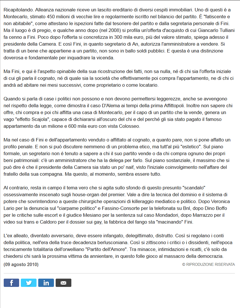 JayTheBlond's tweet photo. Giannini diffamò @Berlusconi accusandolo di aver creato la "fabbrica del fango" contro Fini sulla vicenda della casa di Montecarlo, che si è rivelata VERA. Giannini lo cacciarono dal giornalismo? No, nonostante la sua faziosità e incapacità lo l'hanno messo a dirigere La Stampa. https://t.co/efNRCULvGZ