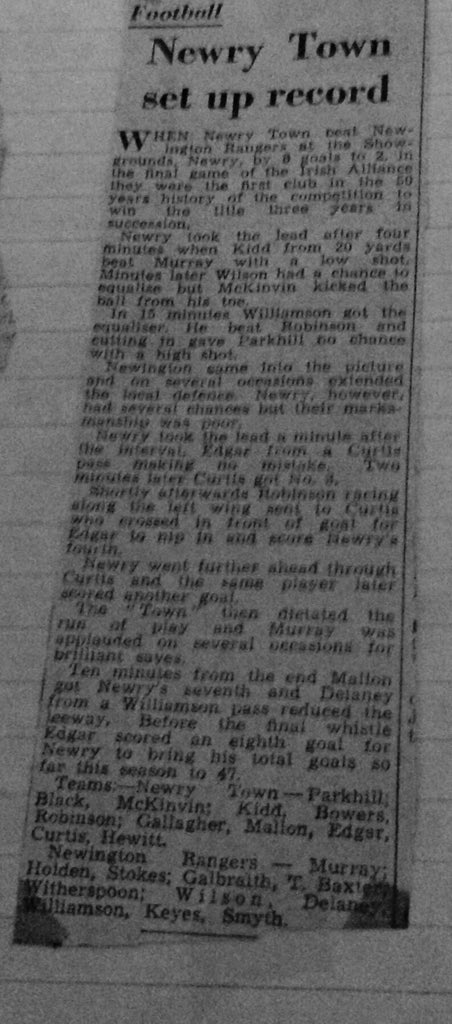JimJwrc's tweet photo. @NIStats 
Newry Town FC Winners of Irish Alliance League Championship In three successive seasons -- 1954/55, 1955/56, &amp; 1956/57 https://t.co/5xjgonJUzk