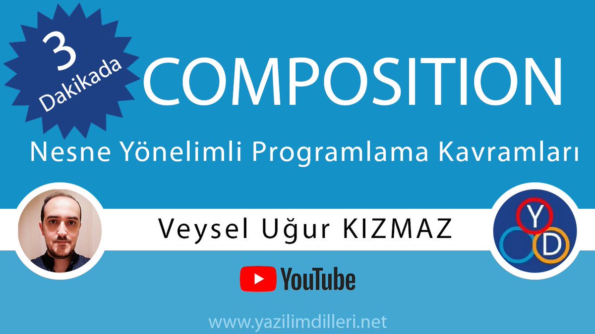 yazilim_dilleri's tweet image. Yeni Video! 3 Dakikada Composition | #OOP | Örnek Uygulama | C# #Java #YouTube

3 dakikada Nesne Yönelimli Programlamanın temellerinden olan Compositon'ın mantığını örnek uygulama ile kavramak isteyenleri şöyle alalım: youtube.com/watch?v=7msTt9… 🧑‍💻⌛️