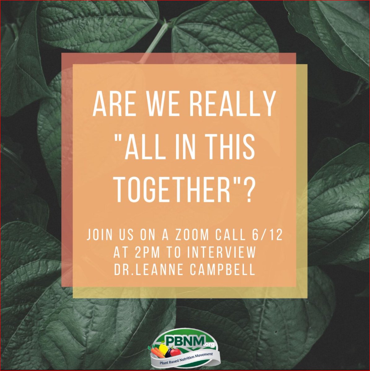 PBNMorg's tweet photo. Dr LeAnne Campbell of Global Roots leads powerful ZOOM event of how our food choices impact our environment, and steps we can take to help heal our planet. Friday, June 12, 2-3pm CDT. Register at https://t.co/VWBlKxBfrp  #WFPB #Environment #Plant Based #Conservation #Vegan https://t.co/efRRE6eT4p
