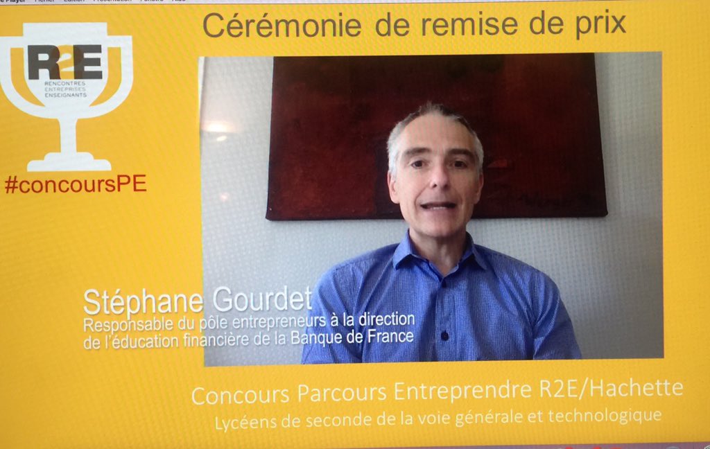 <a href="/StephaneGourdet/">Stéphane Gourdet</a> «La <a href="/banquedefrance/">Banque de France</a> est l’opérateur national en charge de  l’éducation économique, budgétaire &amp;financière pr tous, sur tt le territoire. Un des piliers de cette mission concerne les entrepreneurs. A ce titre @Educfi_BDF est heureuse de participer au #concoursPE