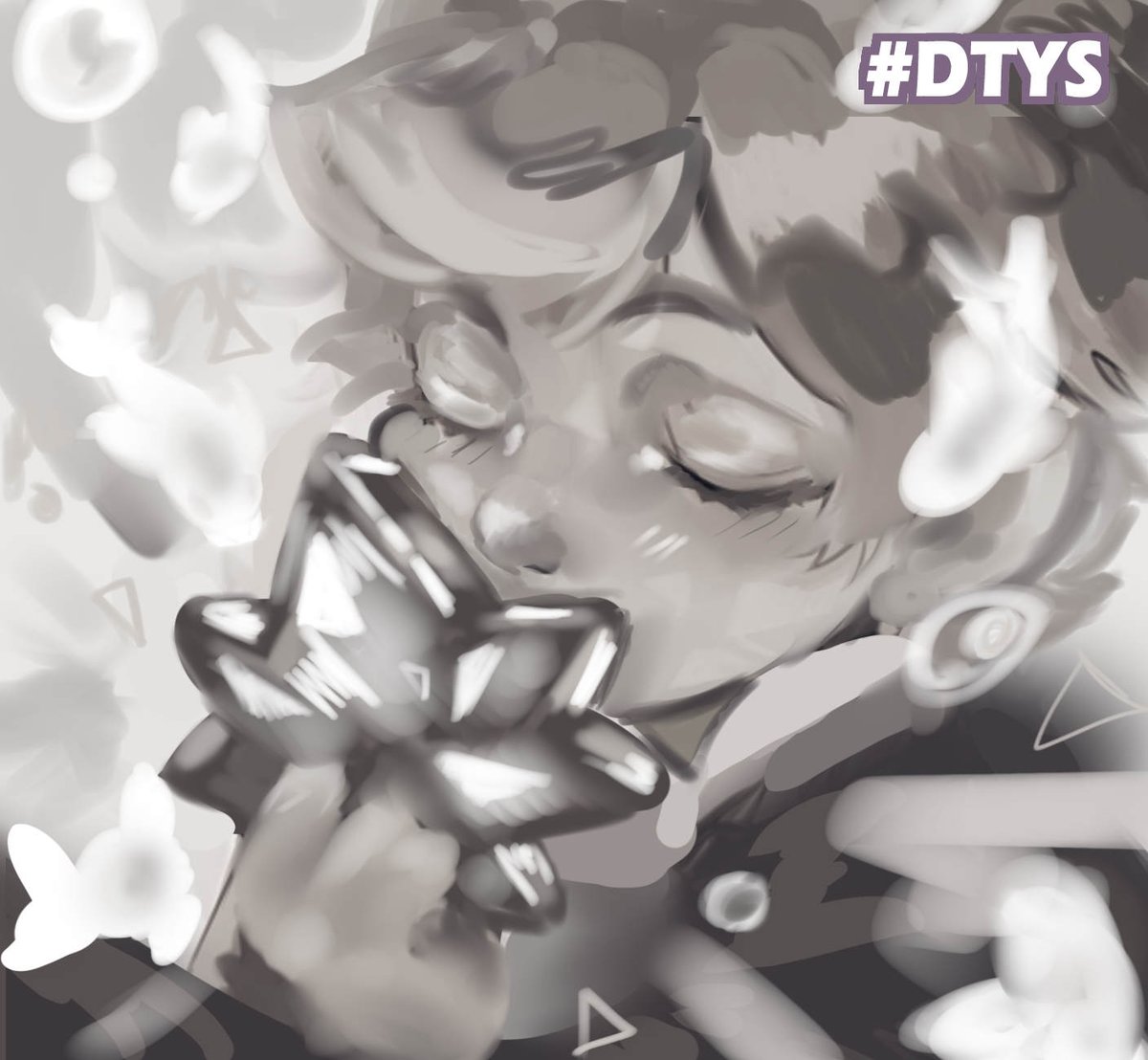 The boy who drank stars?.... just  kidding, is my first DTYS. Character belongs to IG@dottoge

Pd: B&amp;W version looks better 

#digitalart #Stars pic.x.com/MinfdEfStG