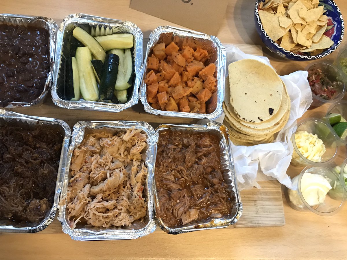 hlofkin's tweet photo. Supporting local food which also happens to be amazing...look at this taco dinner @cargocantina @teambakersandco https://t.co/2CkB0Vcs0u