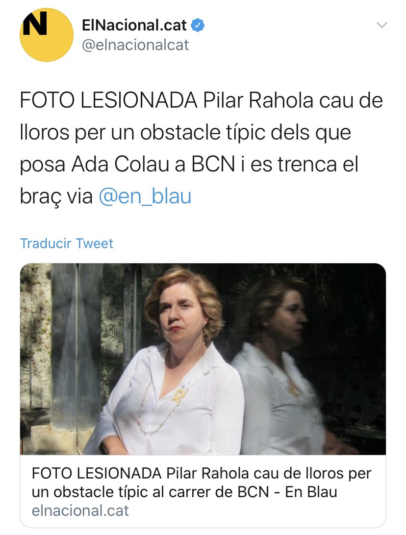 adriaral's tweet image. 🔴 ÚLTIMA HORA | El carril bici amb el que ha ensopegat la Pilar Rahola el va fer el govern de CiU el 2013!

Seria de rigor que @elnacionalcat canviés el titular per ‘Pilar Rahola cau de lloros per un obstacle típic dels que posava Xavier Trias a BCN’