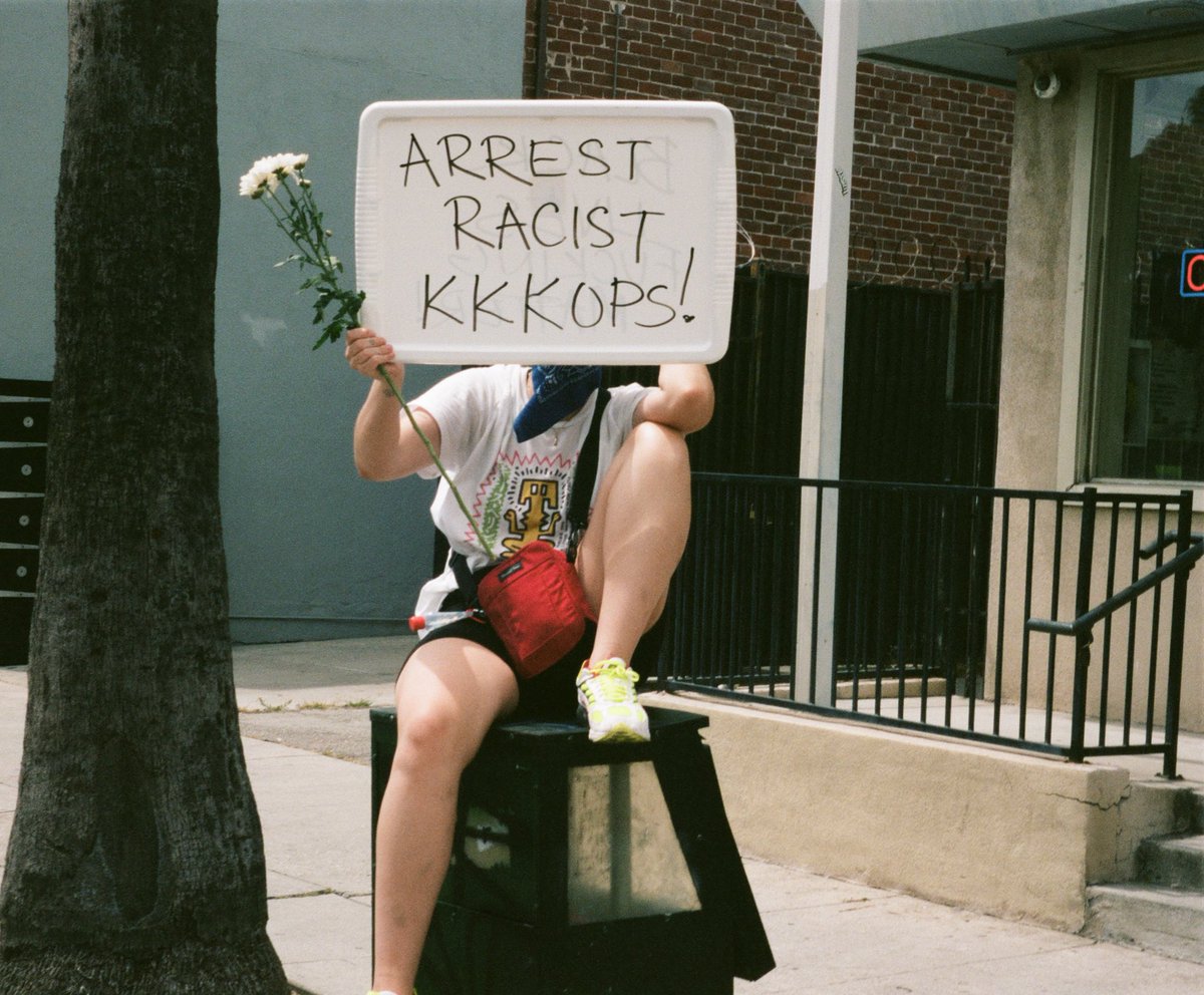 denzeldion's tweet photo. i took these pictures yesterday at the protest in la https://t.co/R9aNAjZWKX